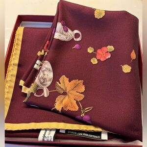 Salvatore Ferragamo 100% Silk (made in Italy) square scarf